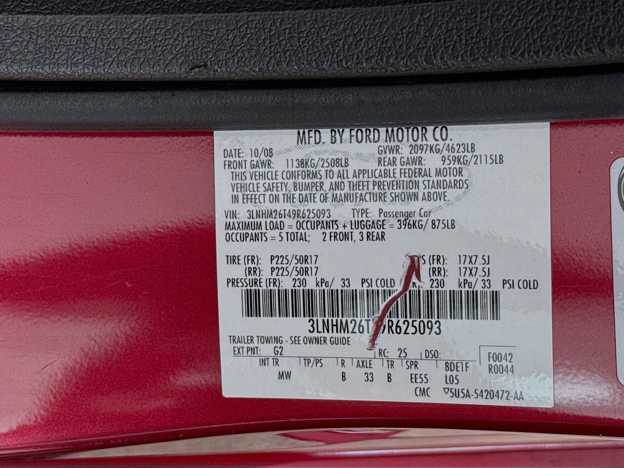 Used 2009 Lincoln MKZ FWD image 38