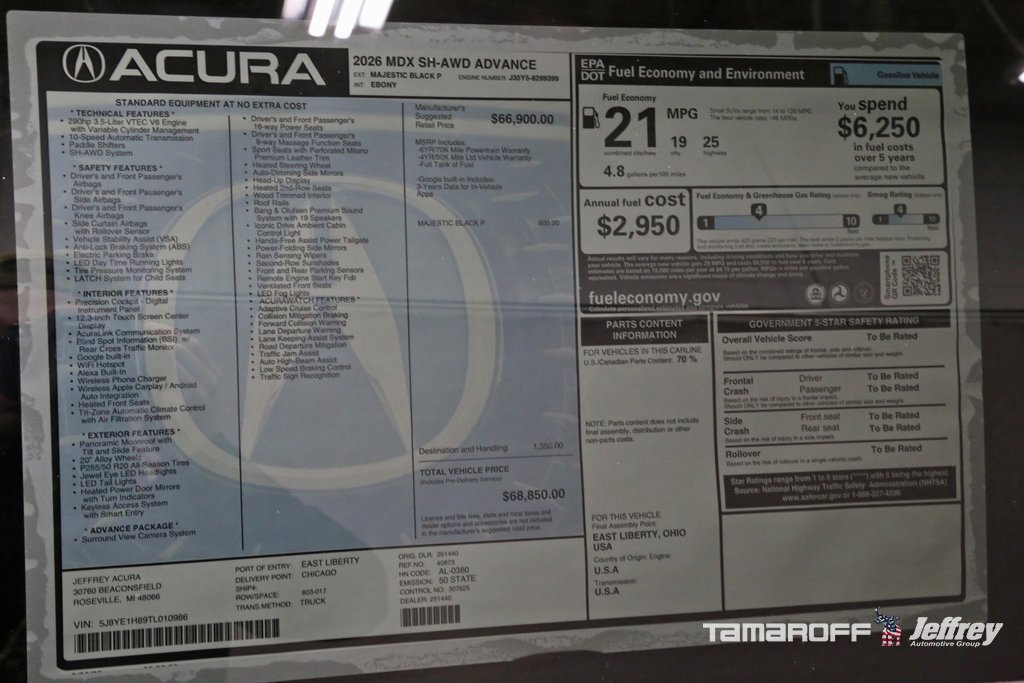 New 2026 Acura MDX SH-AWD w/ Advance Package image 22