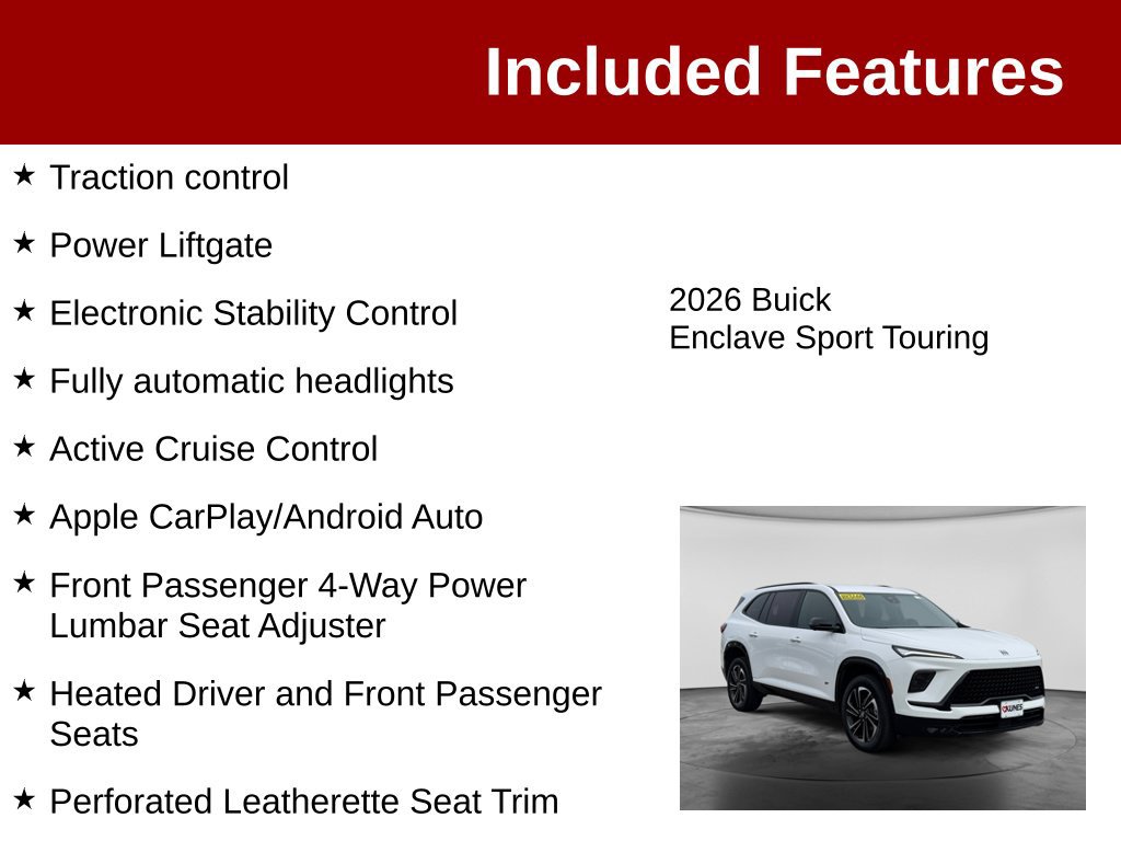 Used 2026 Buick Enclave Sport Touring AWD/4WD image 4