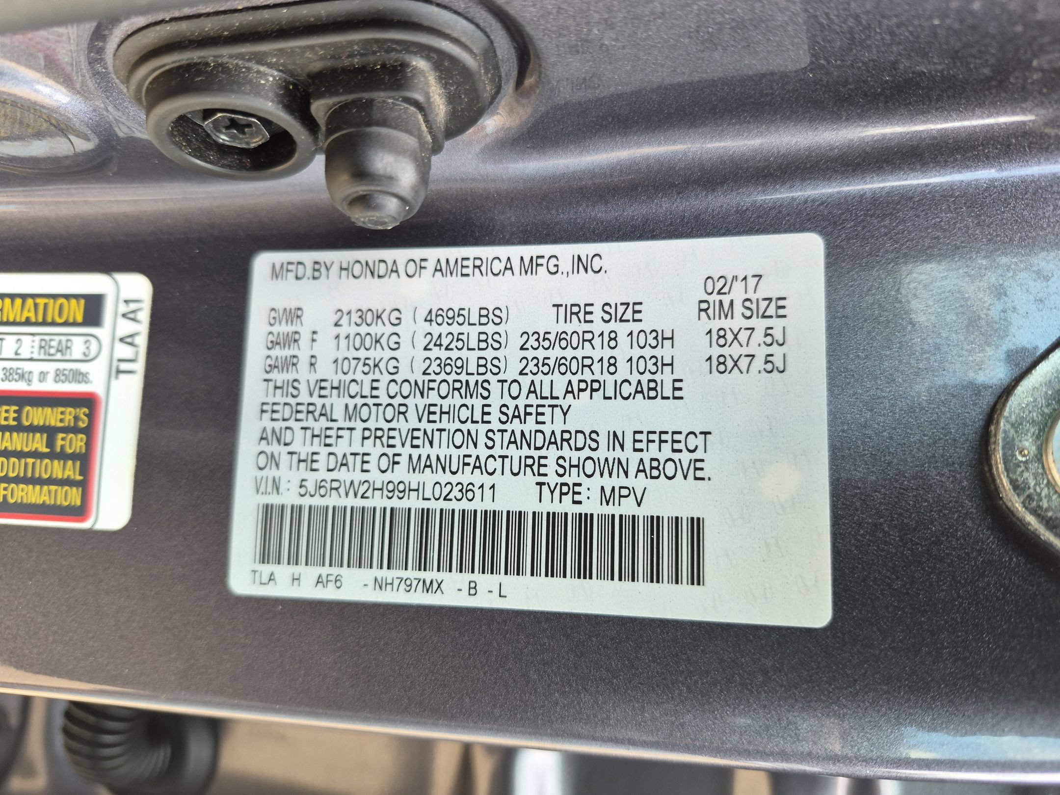 Certified 2017 Honda CR-V Touring image 37