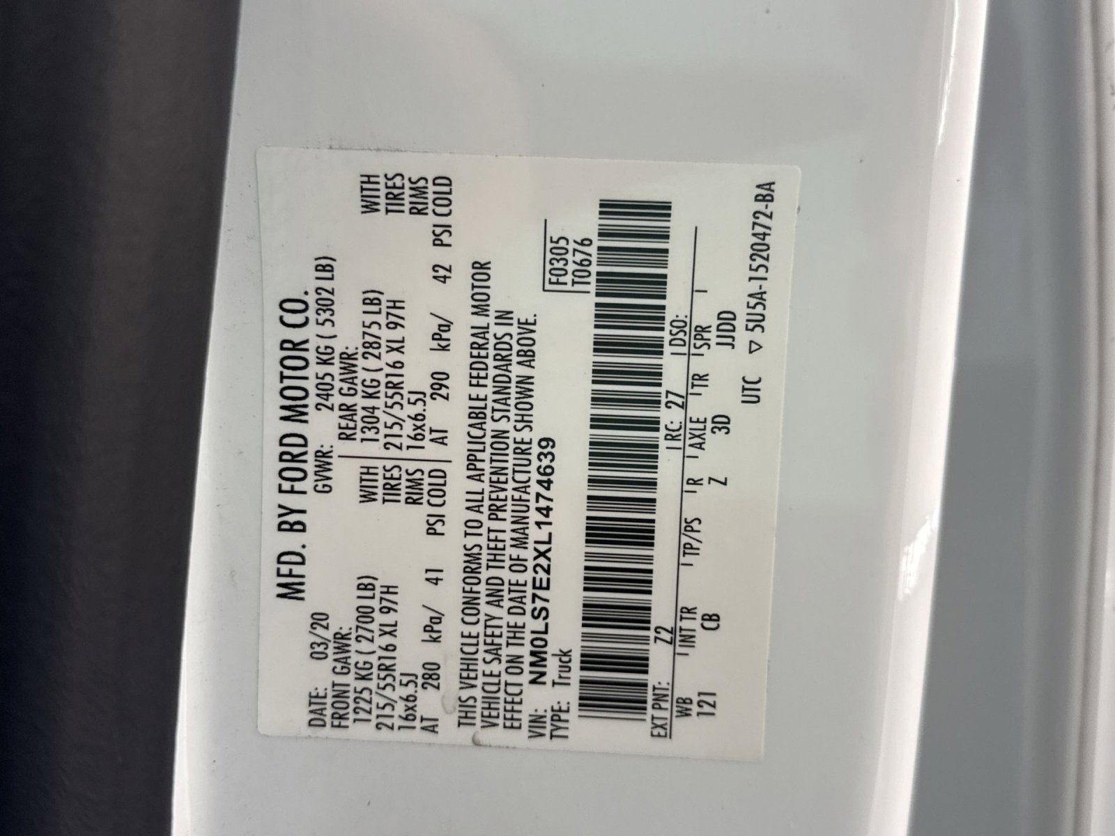 Used 2020 Ford Transit Connect XL FWD image 27