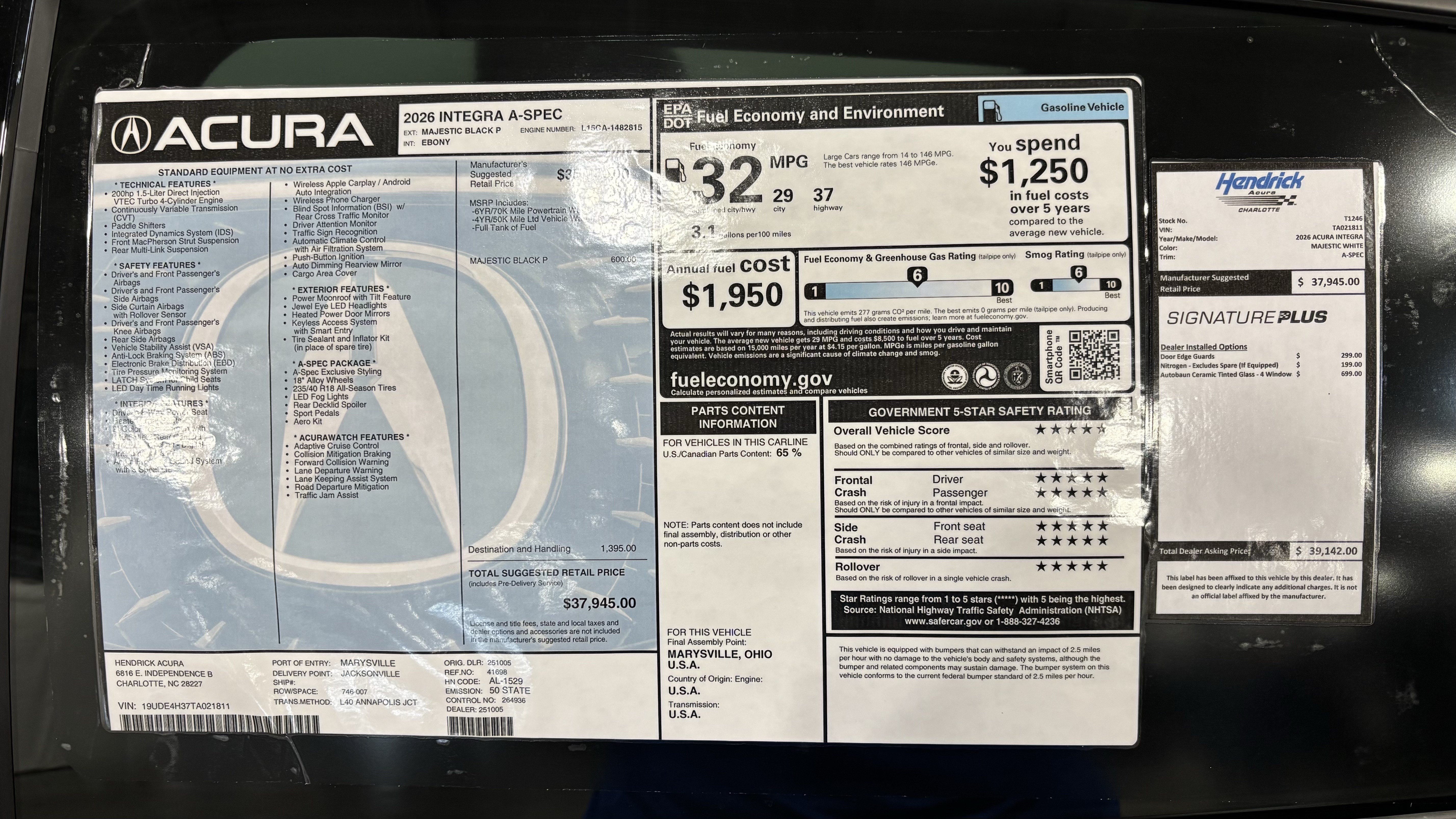 New 2026 Acura Integra A-Spec FWD image 33