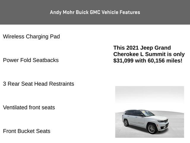 Used 2021 Jeep Grand Cherokee L Summit w/ Luxury Tech Group V AWD/4WD image 20