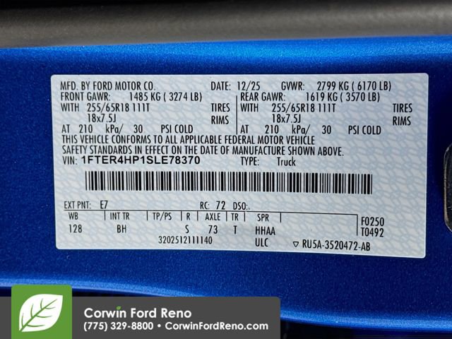 New 2025 Ford Ranger XLT w/ Equipment Group 301A High image 32