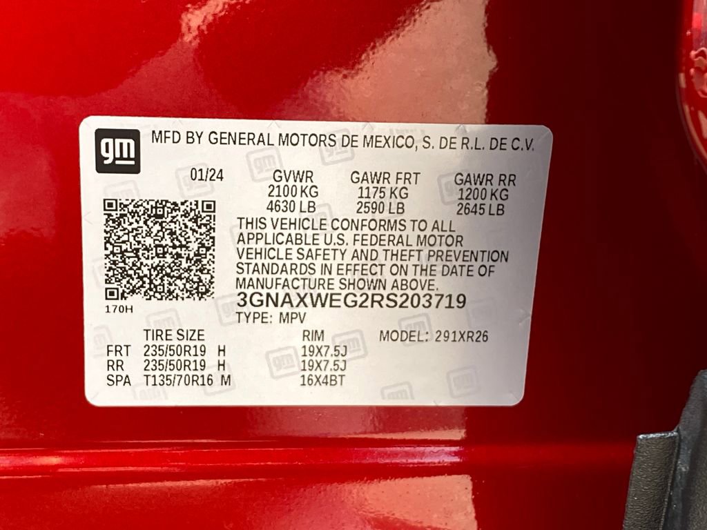 Used 2024 Chevrolet Equinox RS w/ RS Leather Package AWD/4WD image 30