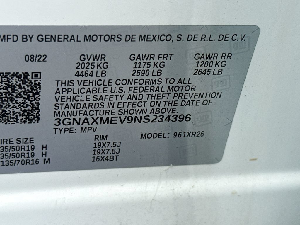 Used 2022 Chevrolet Equinox RS w/ RS Leather Package FWD image 35