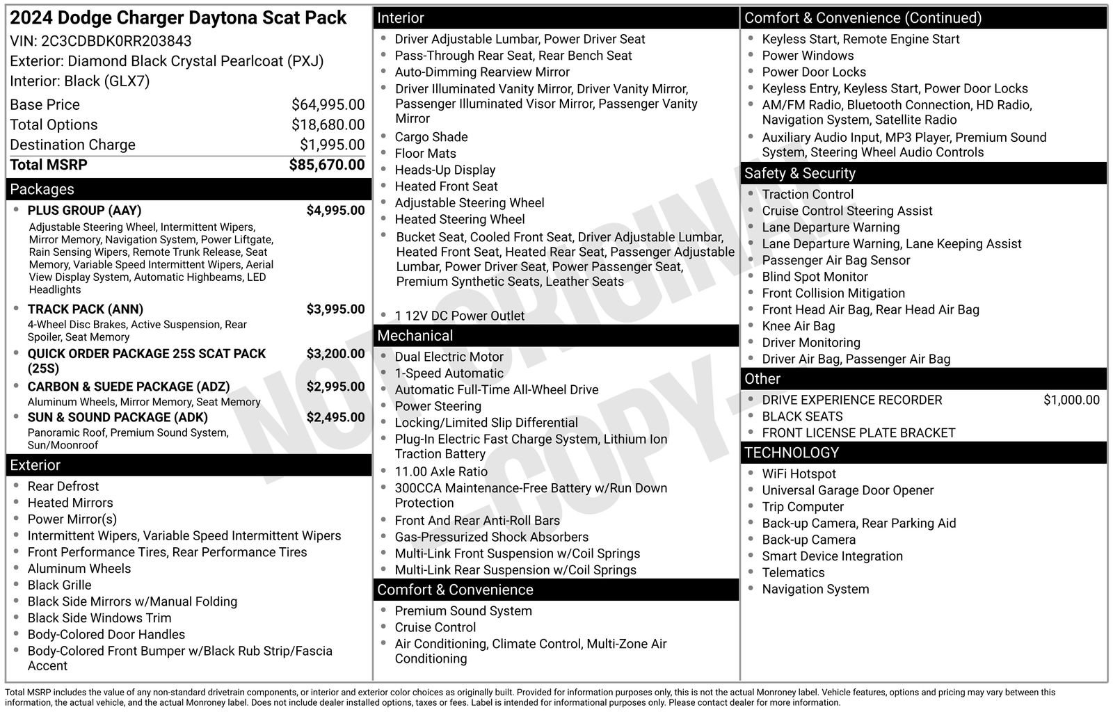 New 2024 Dodge Charger Daytona Scat Pack w/ Plus Group AWD/4WD image 5
