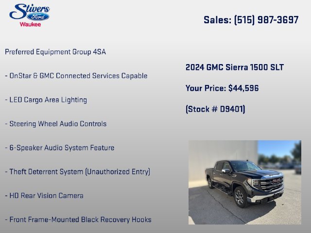 Used 2024 GMC Sierra 1500 SLT w/ SLT Premium Package AWD/4WD image 28
