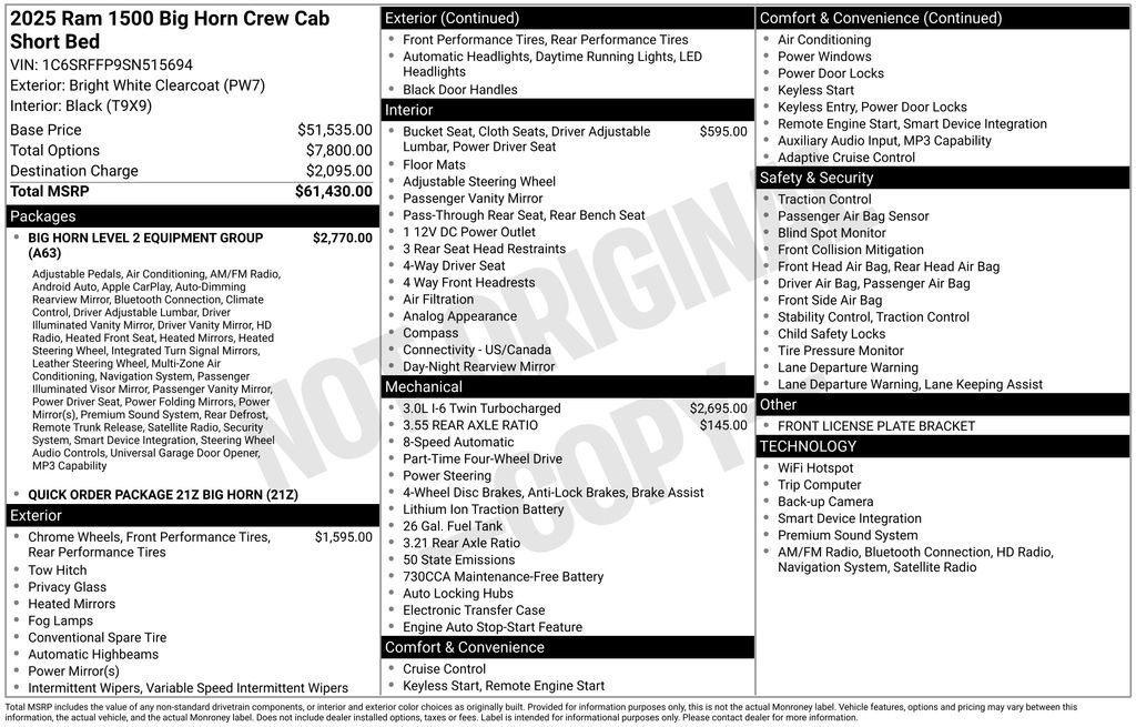 Used 2025 RAM 1500 Big Horn AWD/4WD image 41