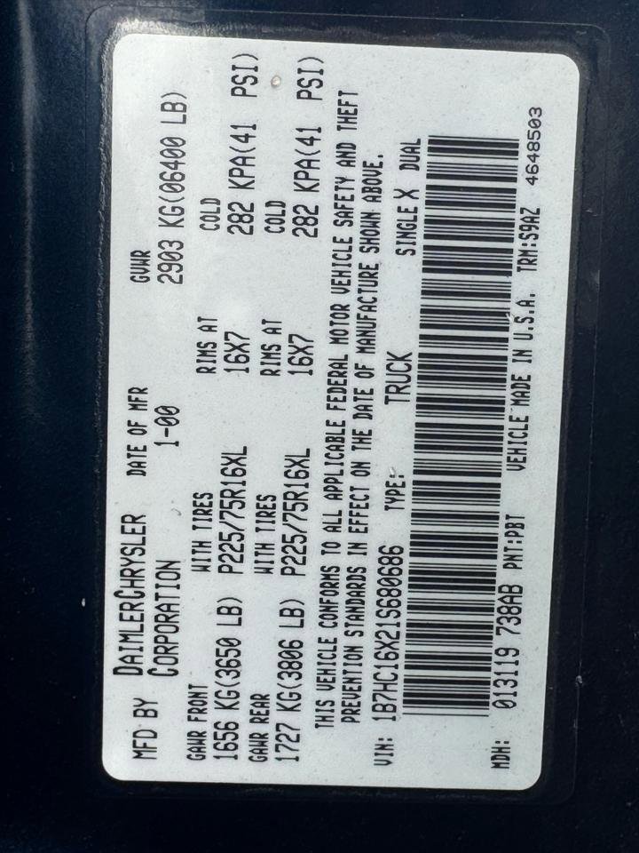 Used 2001 Dodge Ram 1500 Truck 2WD Regular Cab image 23