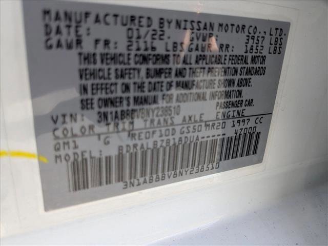 Used 2022 Nissan Sentra S w/ Trunk Package FWD image 25