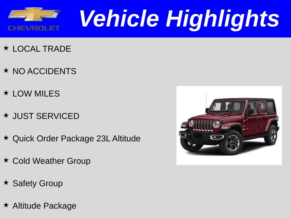 Used 2021 Jeep Wrangler Unlimited Sahara AWD/4WD image 2