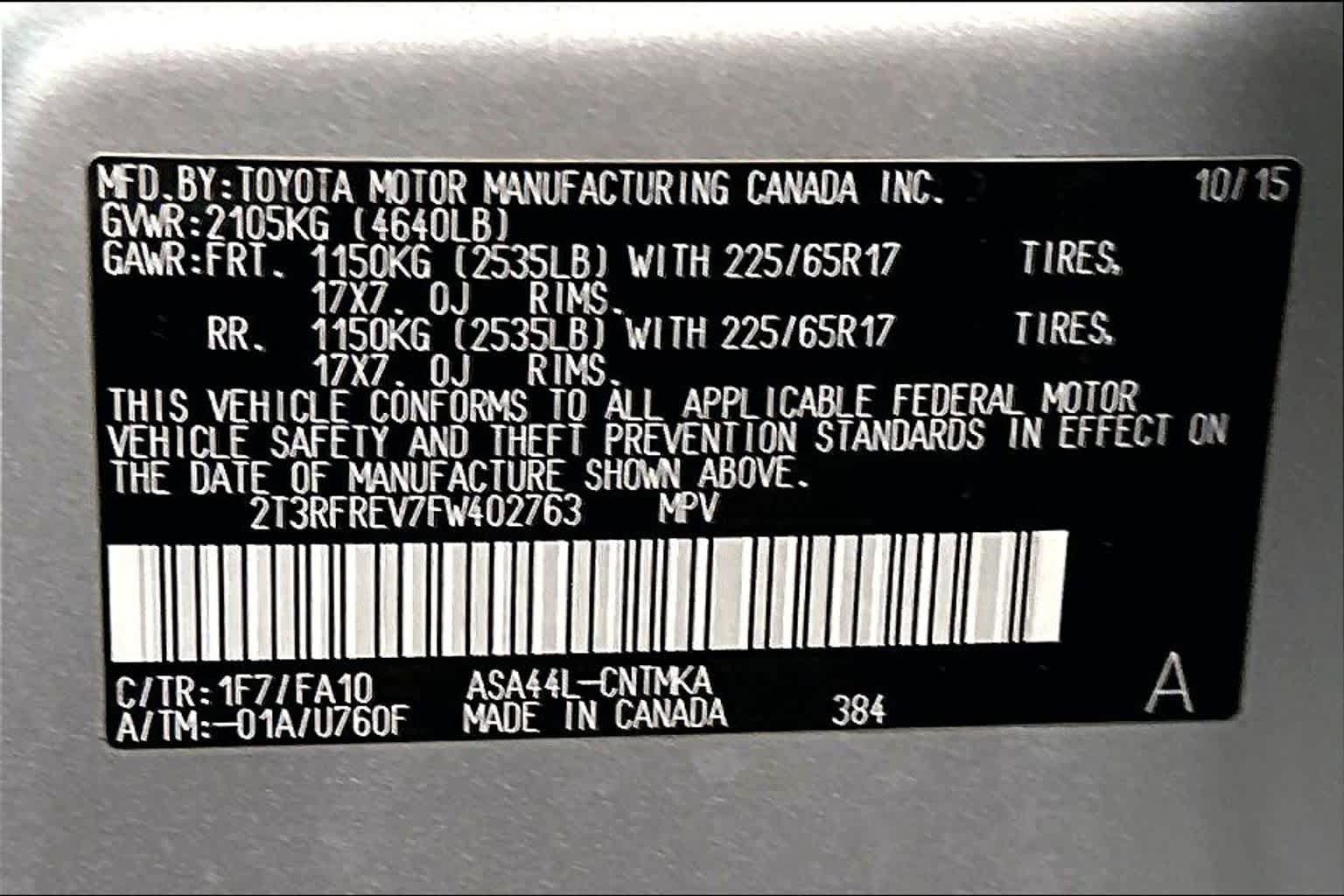 Used 2015 Toyota RAV4 XLE AWD/4WD image 37