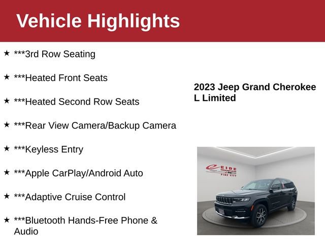 Used 2023 Jeep Grand Cherokee L Limited AWD/4WD image 3