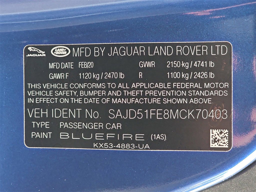 Used 2021 Jaguar F-TYPE R image 38