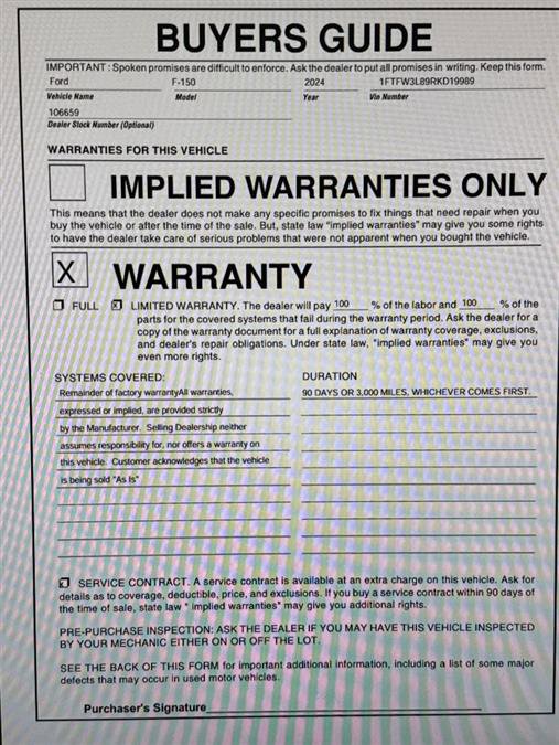 Used 2024 Ford F150 XLT w/ Tow/Haul Package image 10