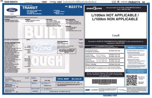 Used 2023 Ford Transit 250 Low Roof AWD w/ Exterior Upgrade Package image 8