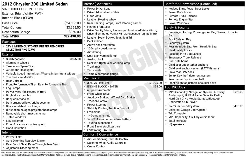 Used 2012 Chrysler 200 Limited FWD image 21