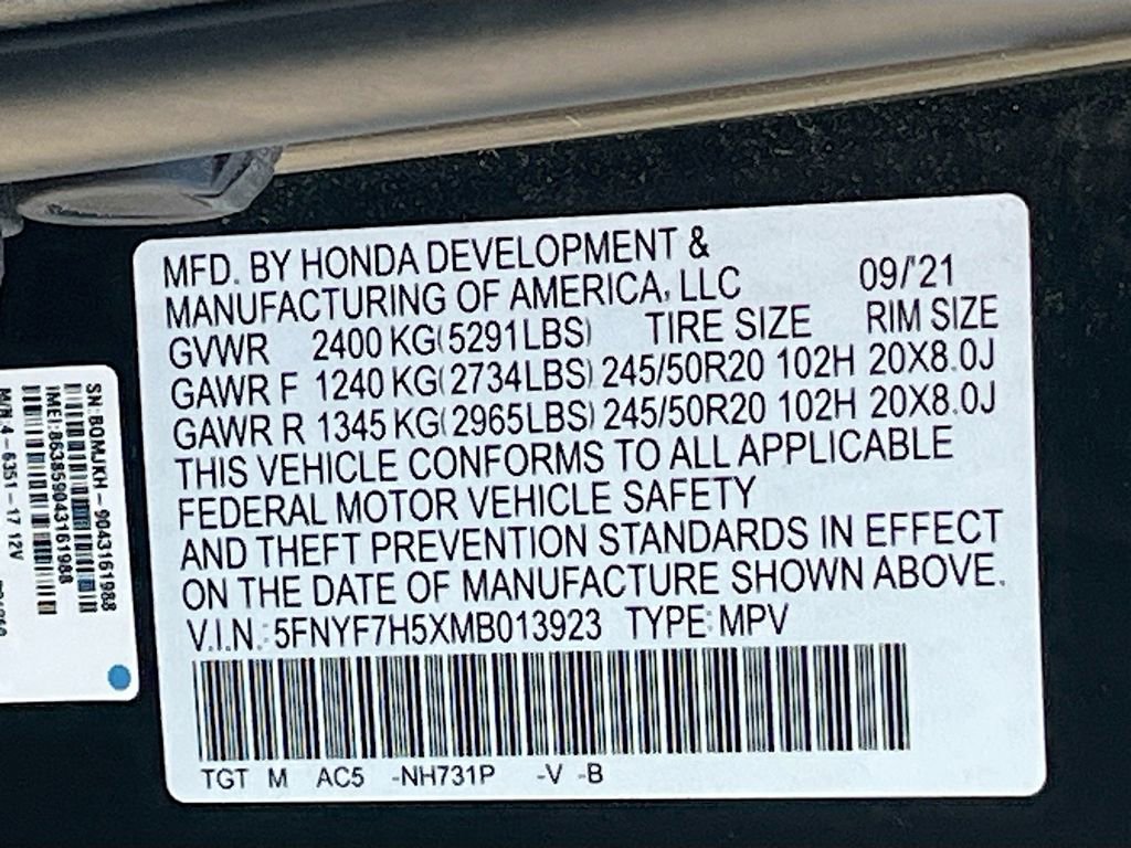 Used 2021 Honda Passport EX-L image 32