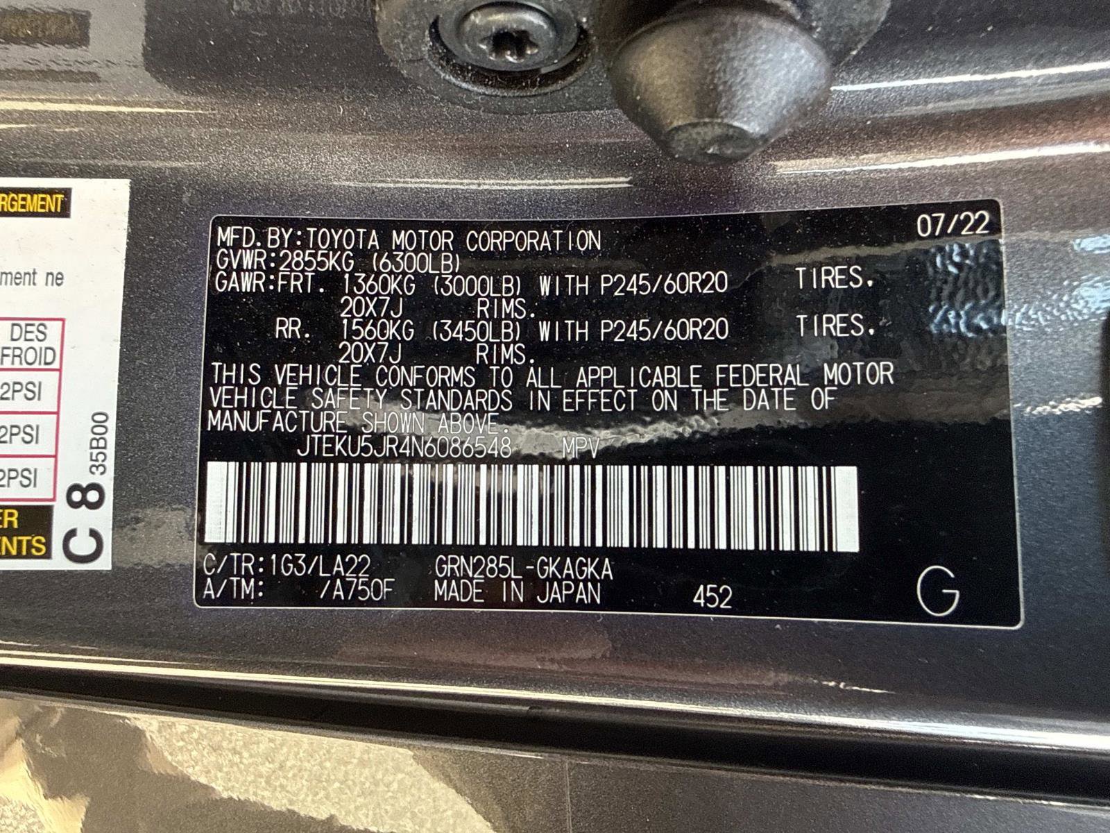 Used 2022 Toyota 4Runner Limited image 37