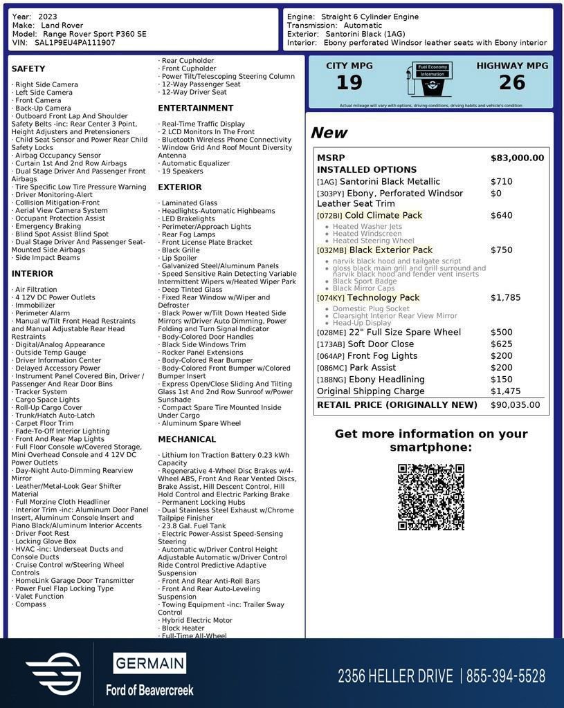 Used 2023 Land Rover Range Rover Sport SE image 31