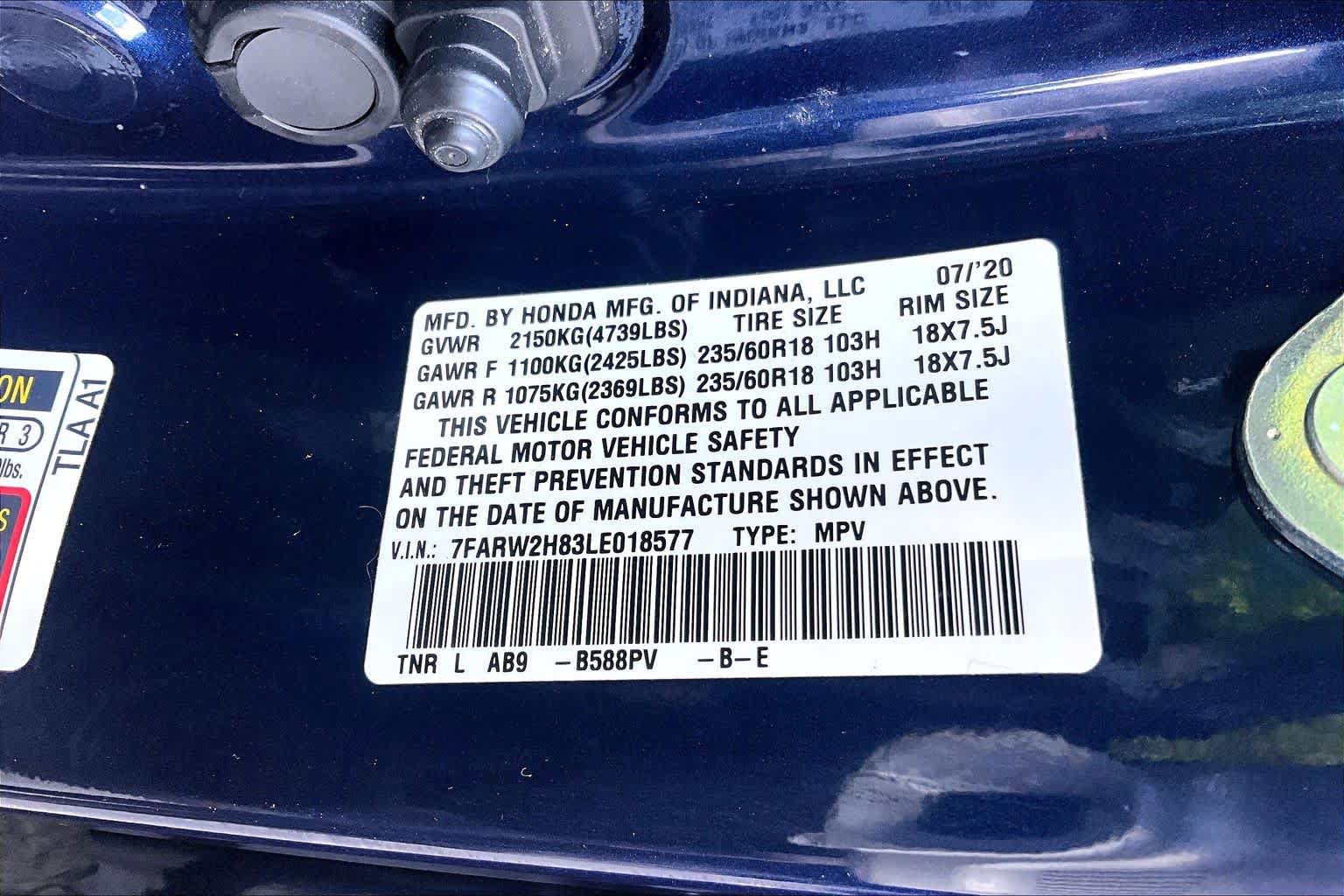 Used 2020 Honda CR-V EX-L image 34