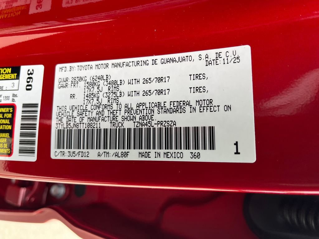 New 2026 Toyota Tacoma TRD Off-Road AWD/4WD image 27