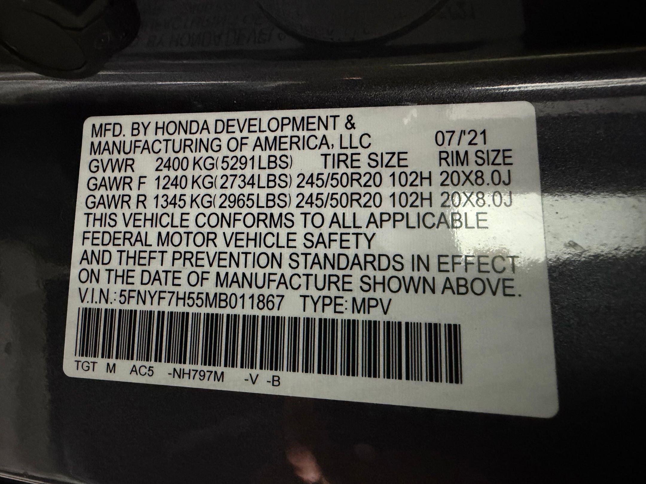 Certified 2021 Honda Passport EX-L image 18