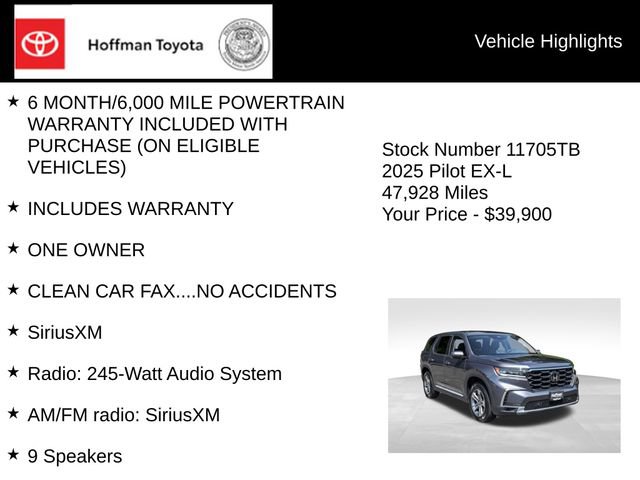 Used 2025 Honda Pilot EX-L image 5