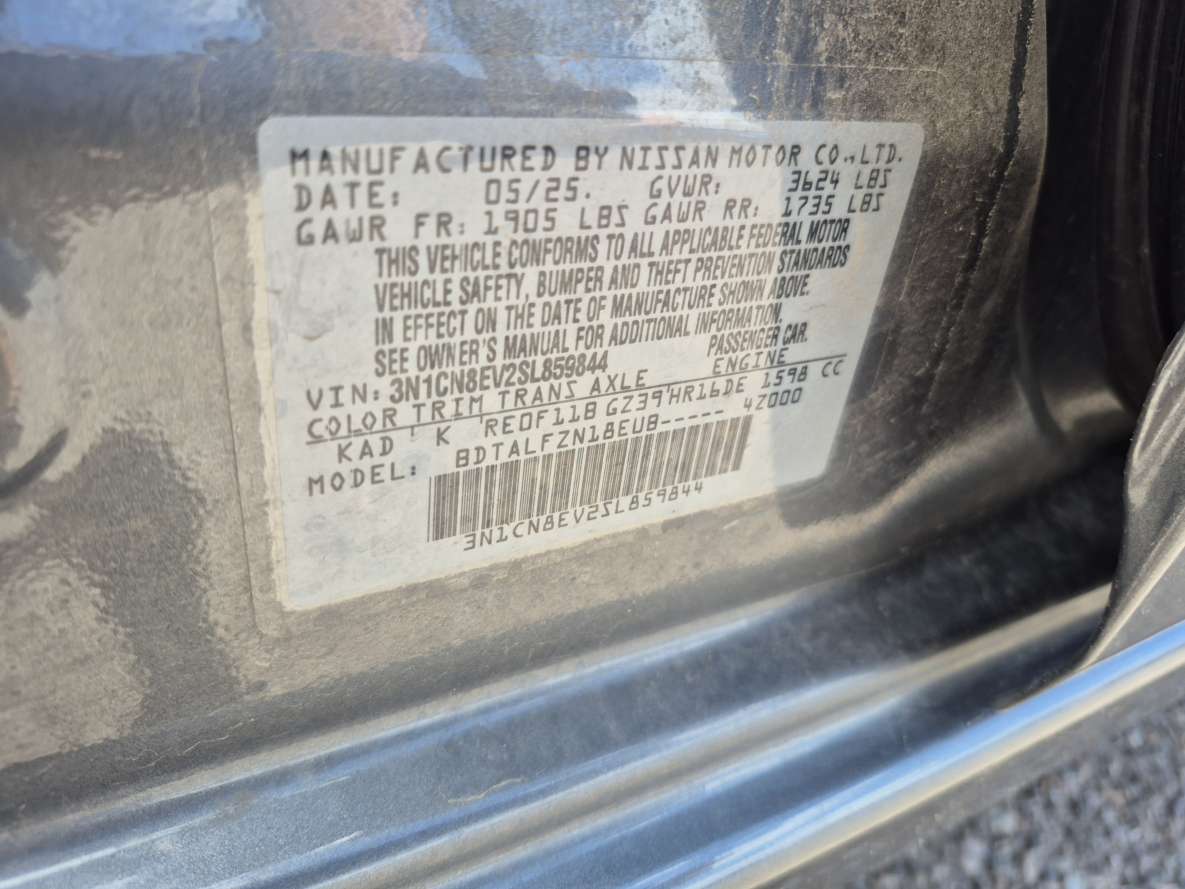 Used 2025 Nissan Versa SV FWD image 24