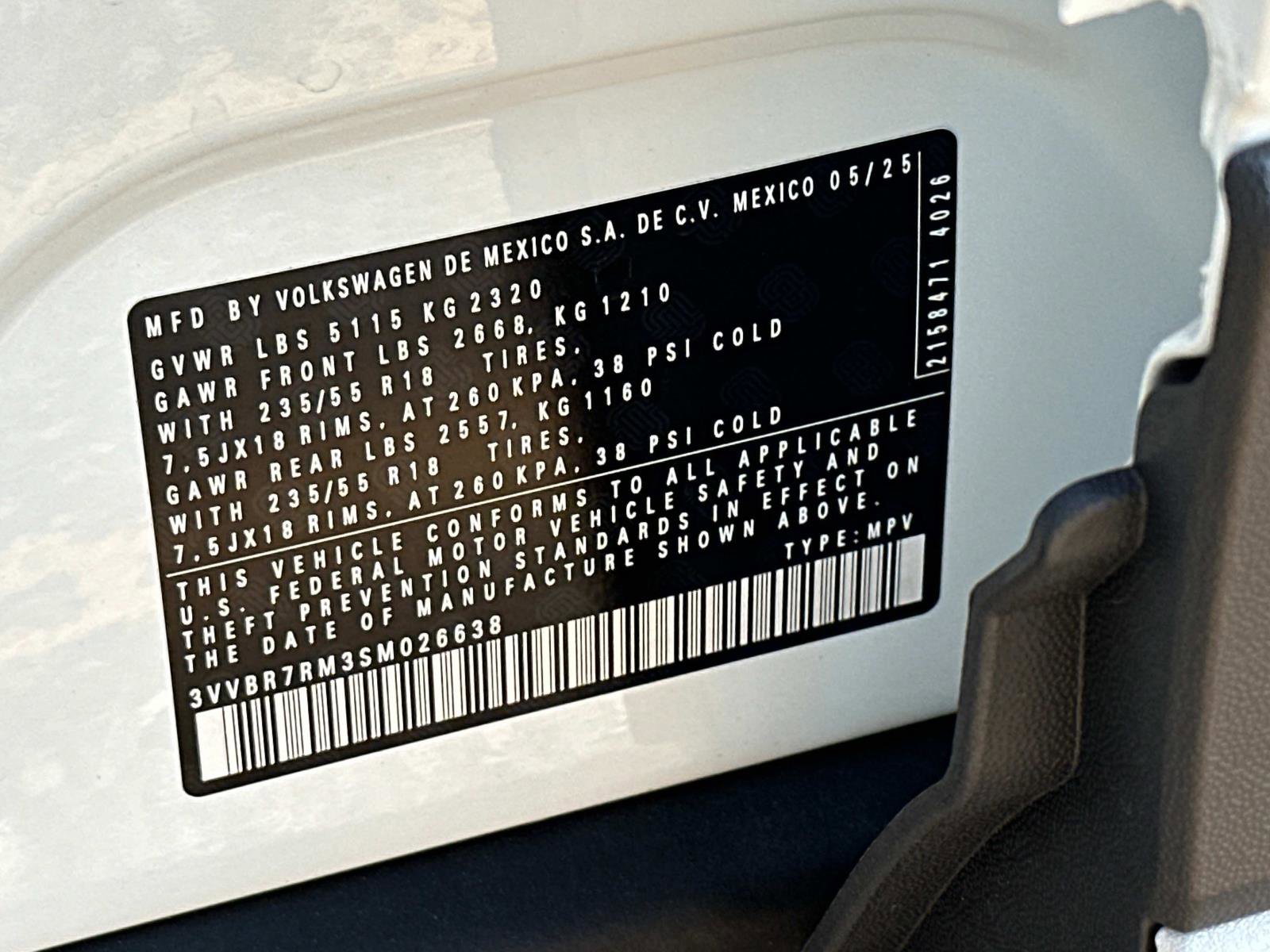 New 2025 Volkswagen Tiguan S image 18