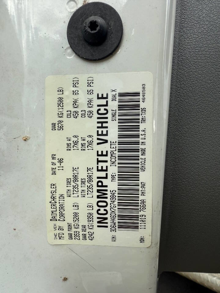 Used 2007 Dodge Ram 3500 Truck 4x4 Regular Cab DRW w/ HD Snow Plow Prep Group image 6