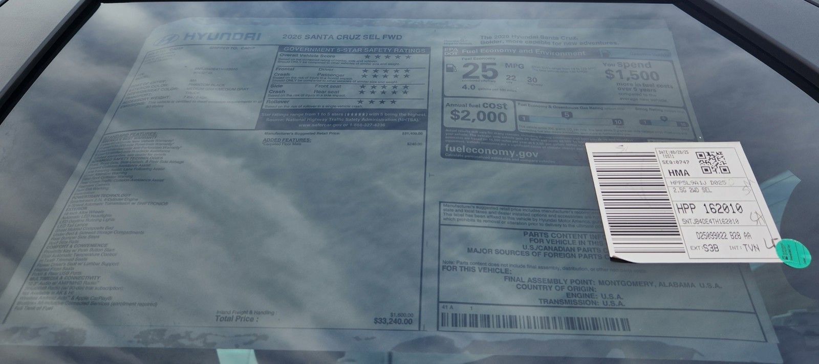 New 2026 Hyundai Santa Cruz SEL FWD image 32