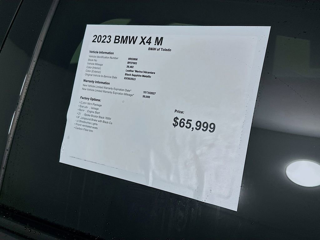 Used 2023 BMW X4 M w/ Competition Package AWD/4WD image 12