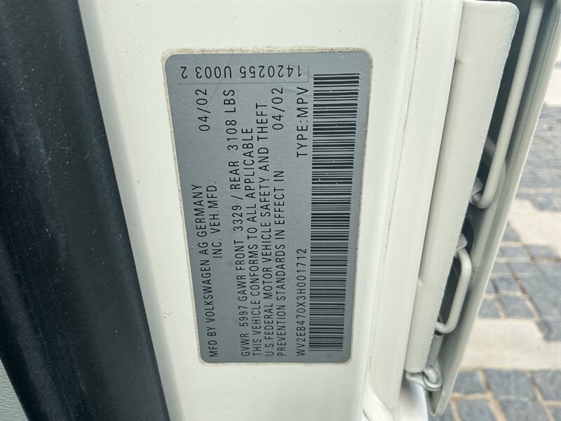 Used 2003 Volkswagen Eurovan Camper FWD image 39
