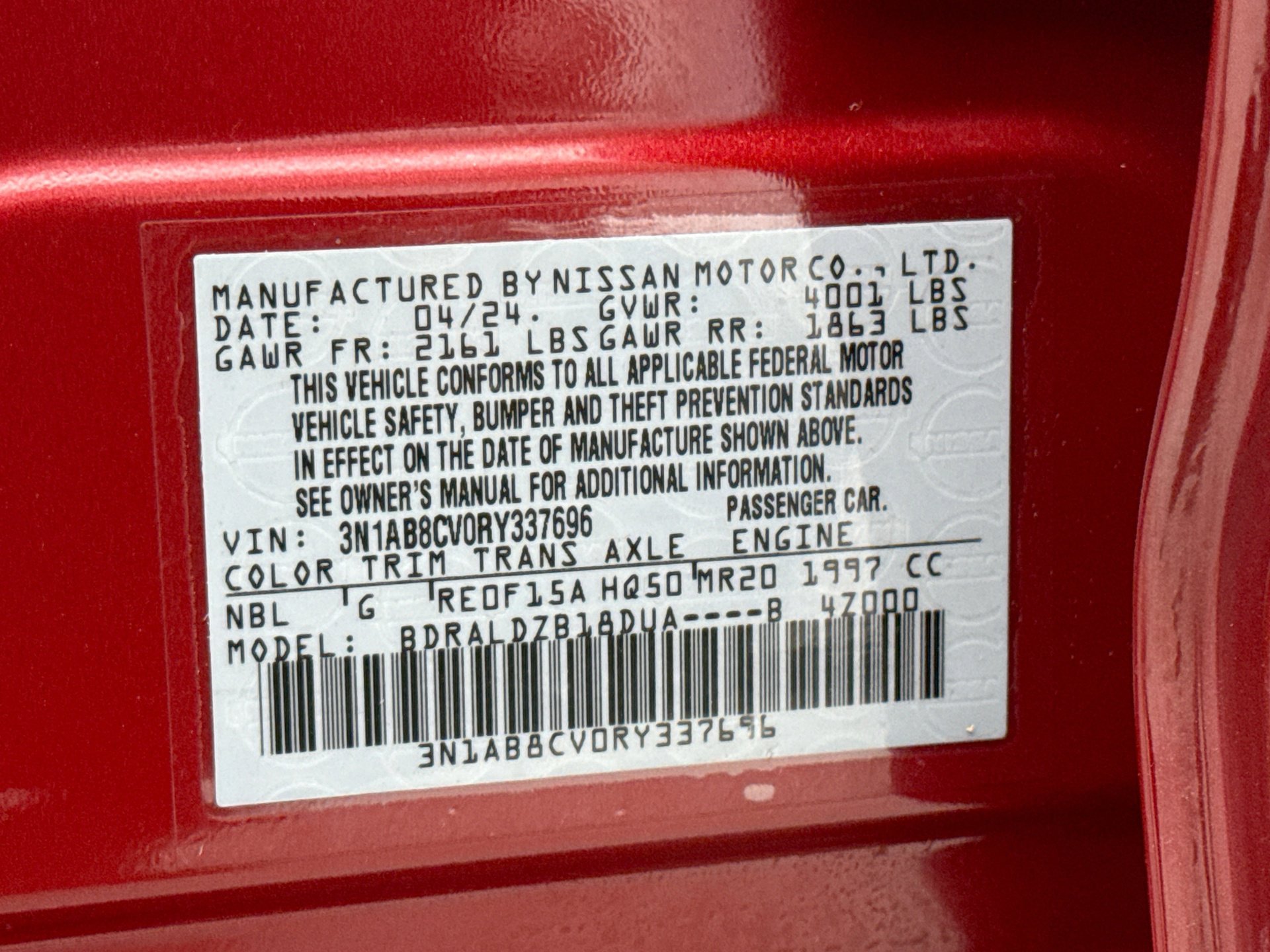 Used 2024 Nissan Sentra SV image 12