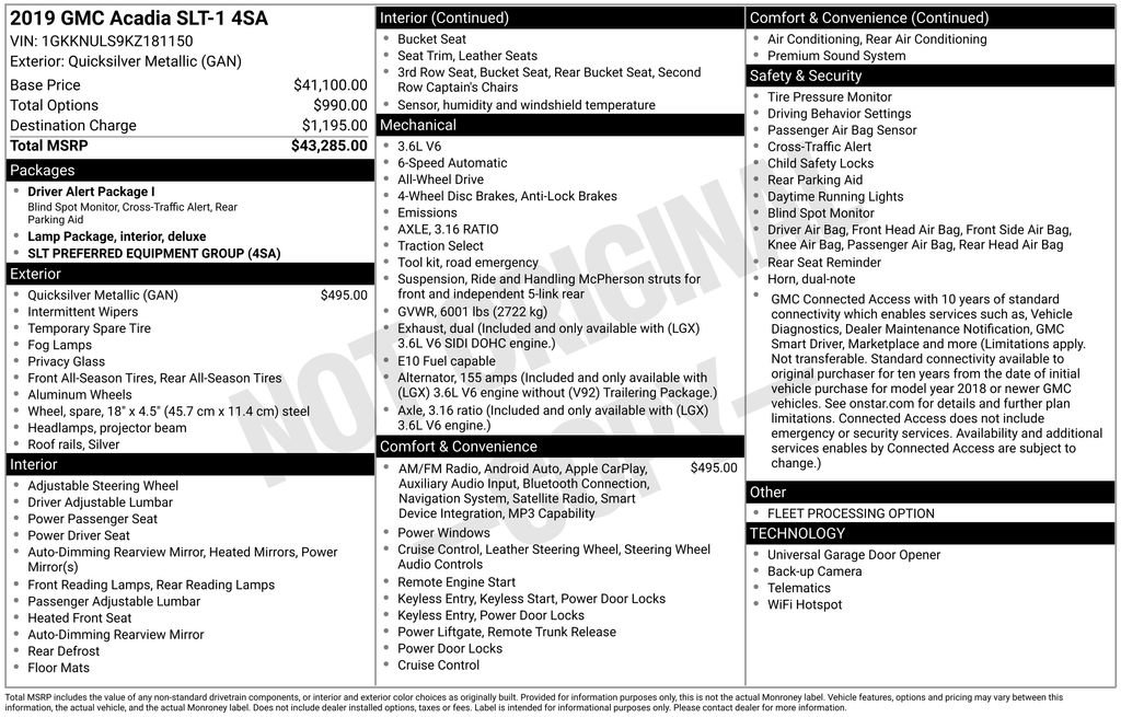 Used 2019 GMC Acadia SLT image 6