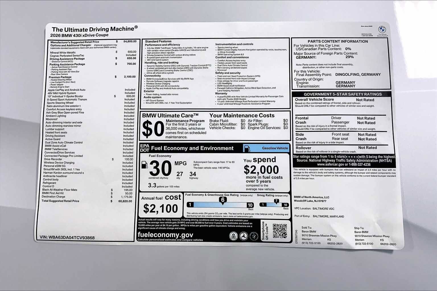 New 2026 BMW 430i xDrive Coupe w/ Premium Package image 22