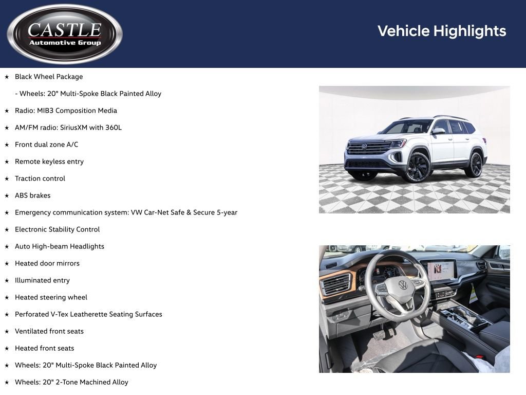 New 2026 Volkswagen Atlas SE AWD/4WD image 3