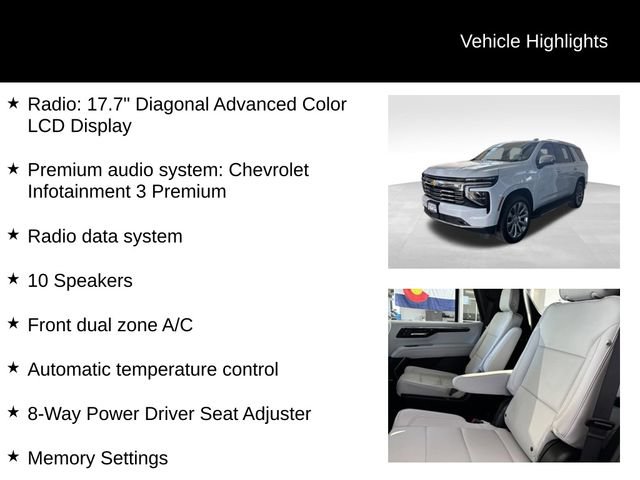 Certified 2026 Chevrolet Tahoe Premier w/ Sun And Tow Package AWD/4WD image 15