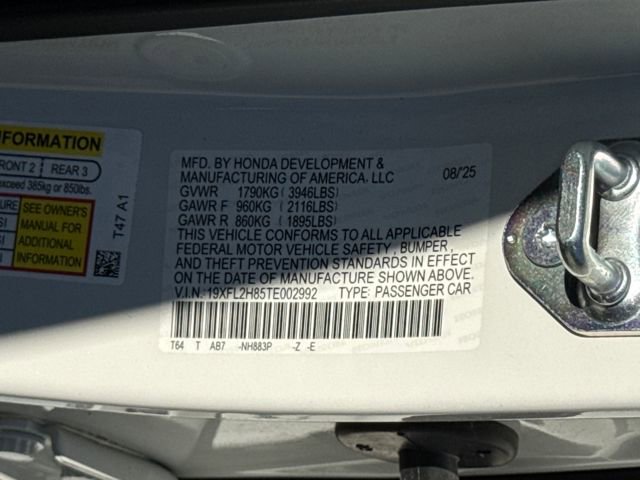 New 2026 Honda Civic Sport image 28