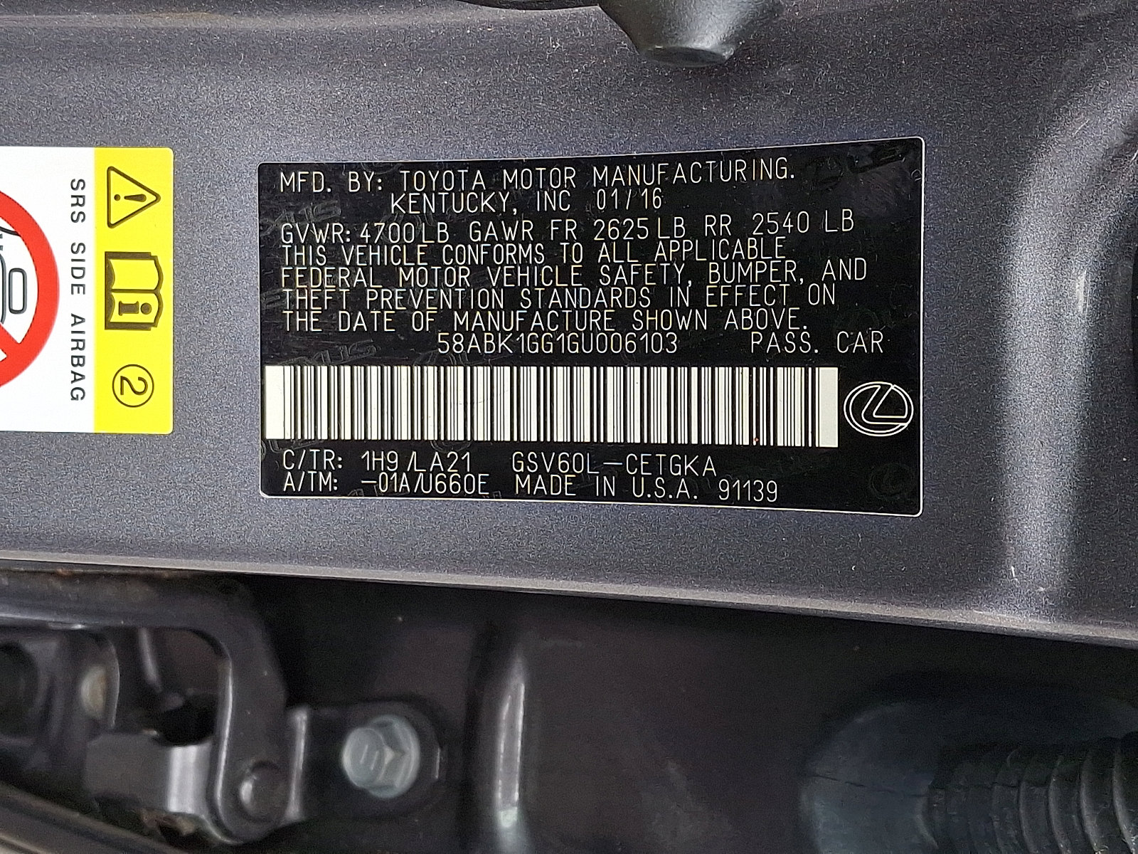 Used 2016 Lexus ES 350 w/ Navigation System Package image 28