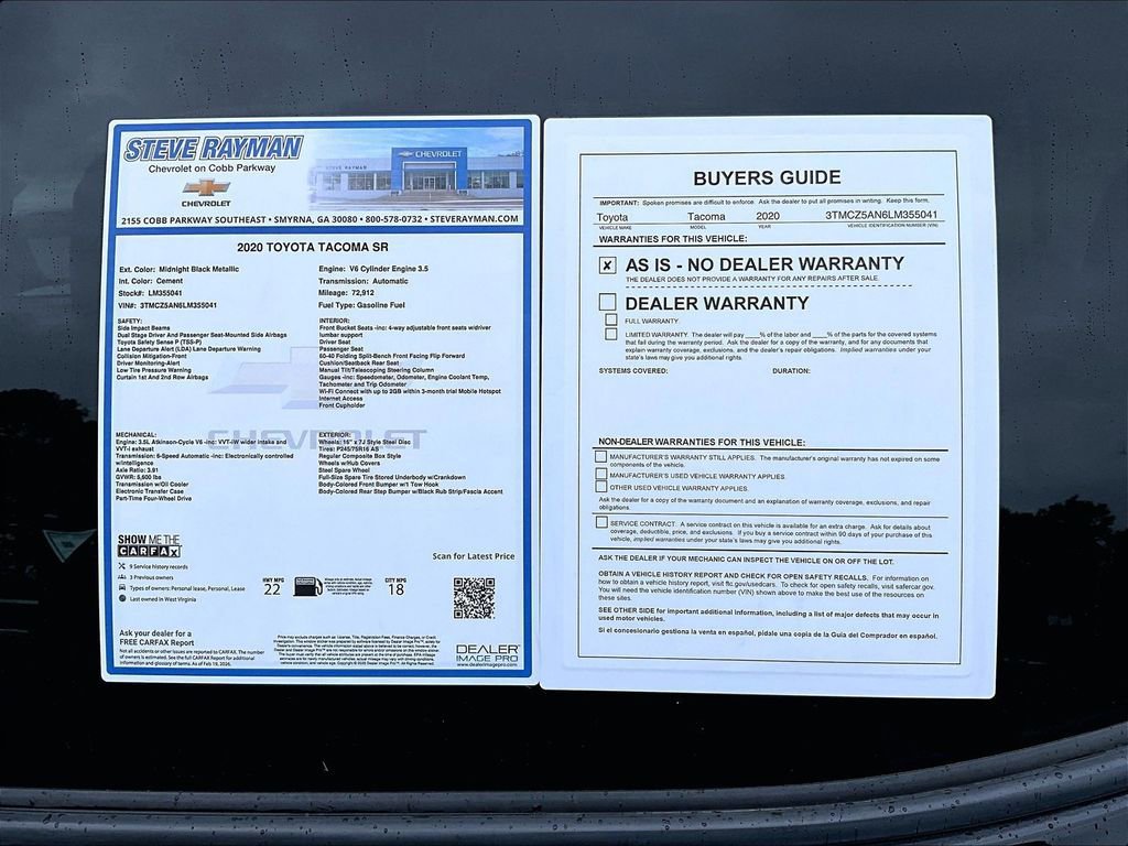 Used 2020 Toyota Tacoma SR image 27