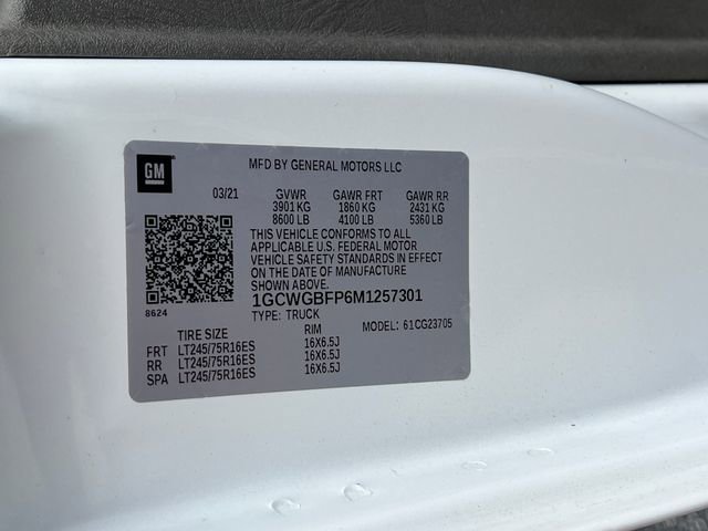 Used 2021 Chevrolet Express 2500 Extended image 36