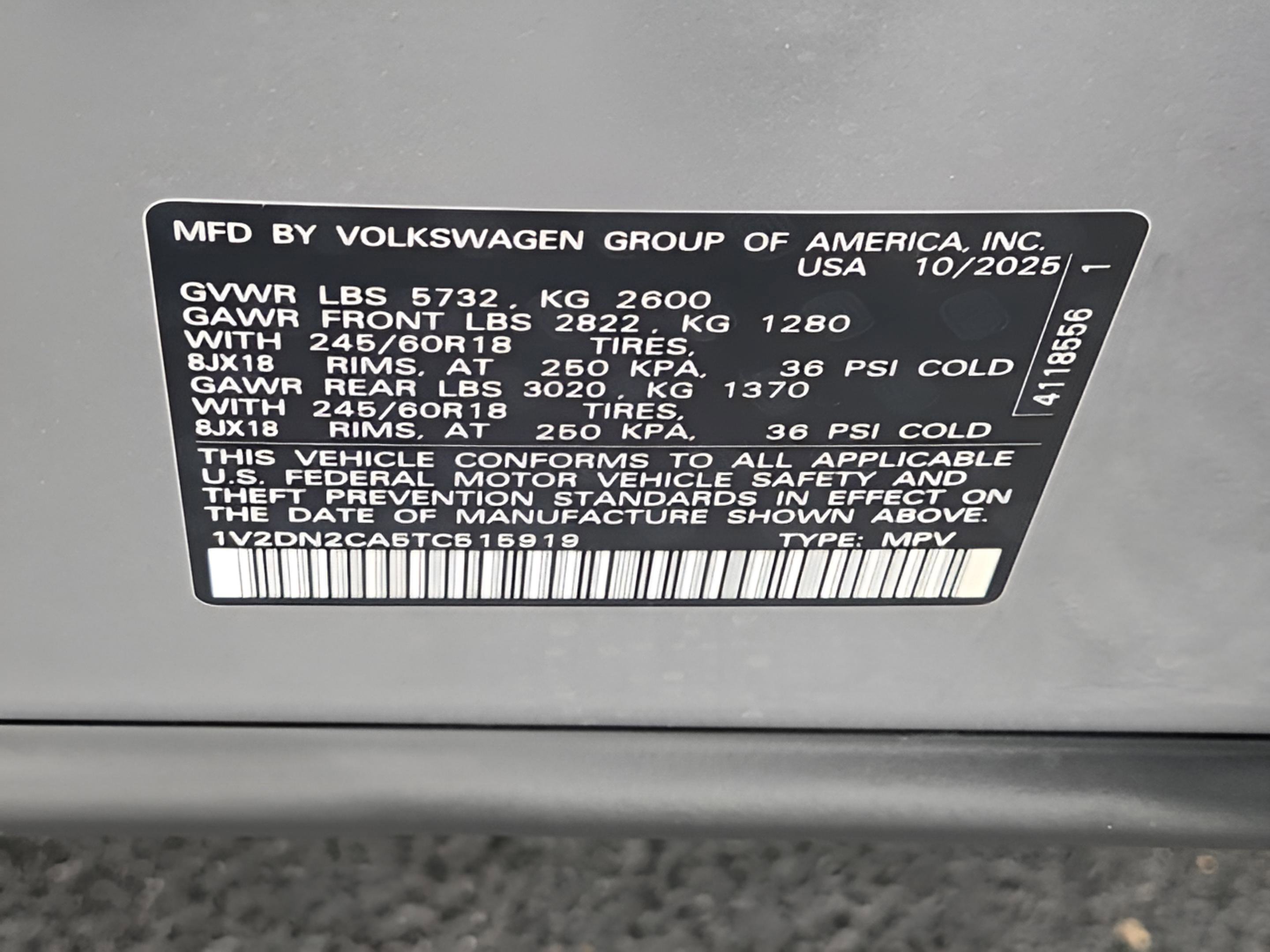 New 2026 Volkswagen Atlas SE image 23