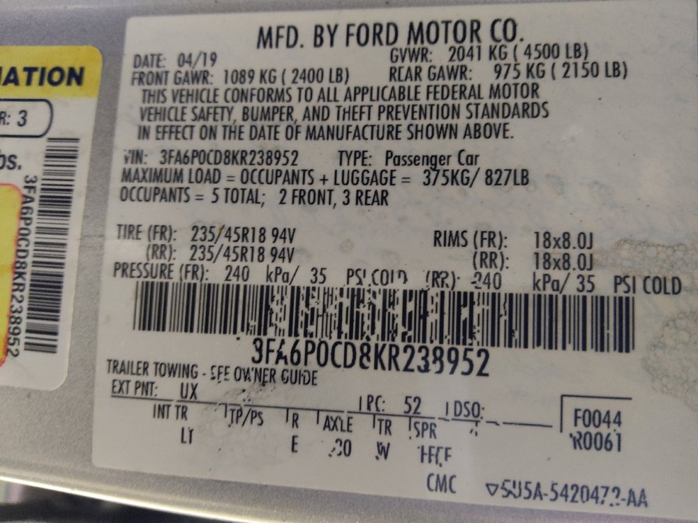 Used 2019 Ford Fusion SEL FWD image 33
