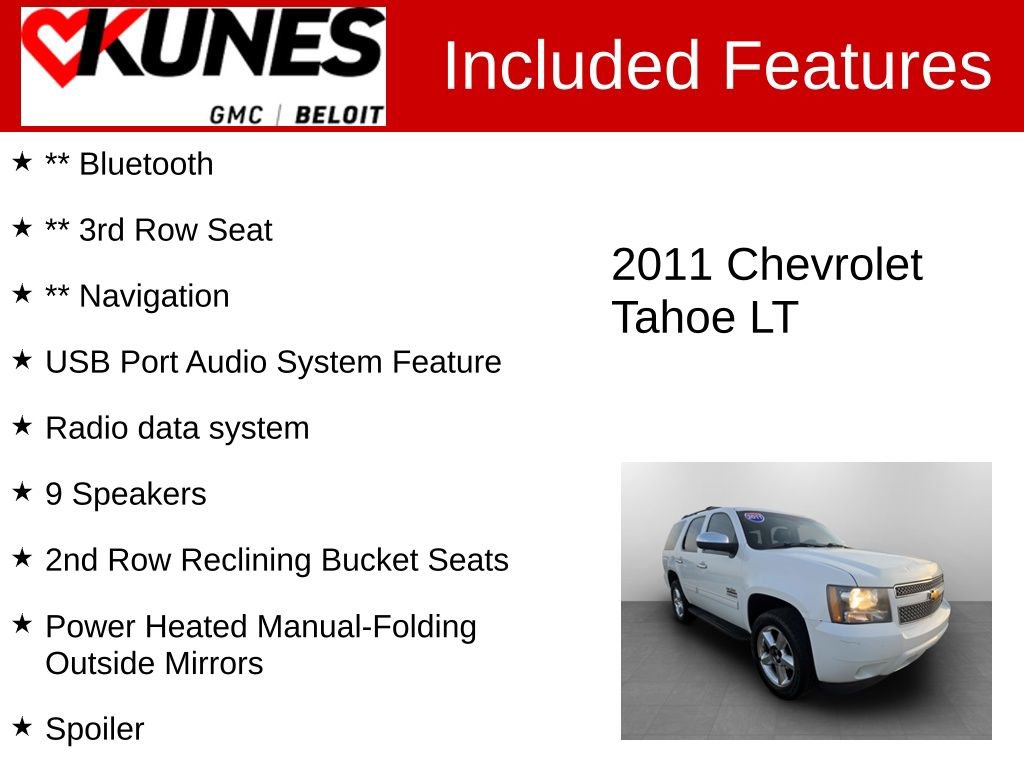 Used 2011 Chevrolet Tahoe LT w/ Texas Edition image 2