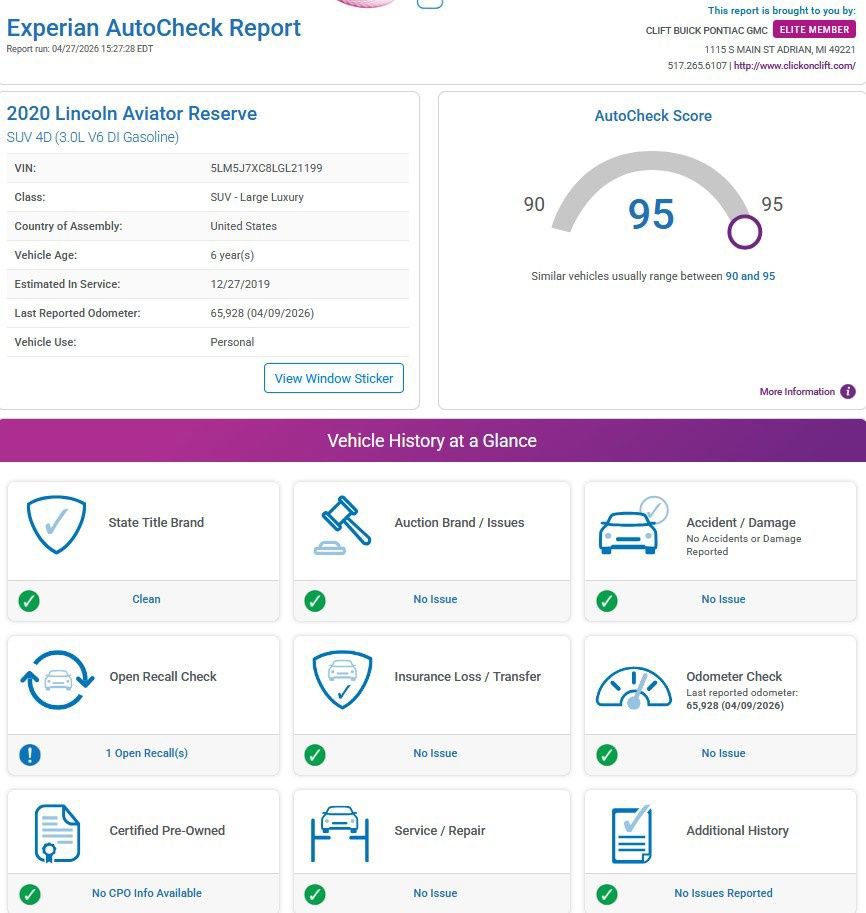 Used 2020 Lincoln Aviator Reserve w/ Equipment Group 202A AWD/4WD image 4