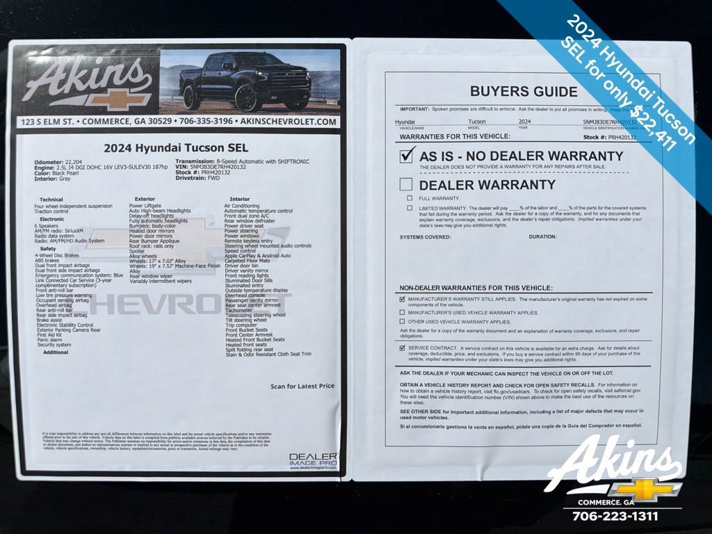 Used 2024 Hyundai Tucson SEL image 11