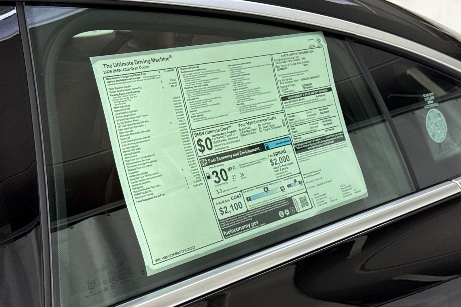 New 2026 BMW 430i w/ Parking Assistance Package RWD image 29